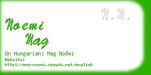 noemi mag business card